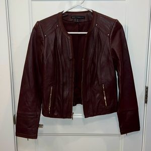 White House Black Market genuine leather jacket. Size XS